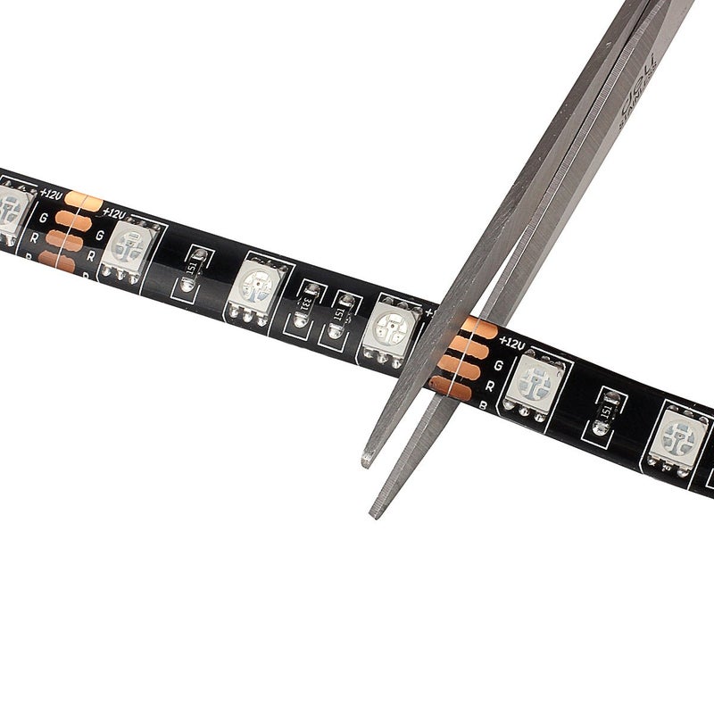 SUPERNIGHT RGB Strip Waterproof Black PCB, 16.4ft 5050 Color Changing Rope Lights for Bedroom, Christmas Day, Halloween Decoration (Not Include Remote Controller and Power Supply) (300 LEDs) - Image 3